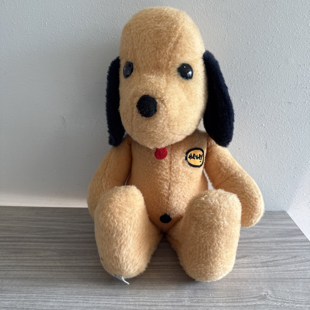 Henry the Dog Stuffed Animal Plush 15.5" With Tongue Vintage 1970's Animal Fair